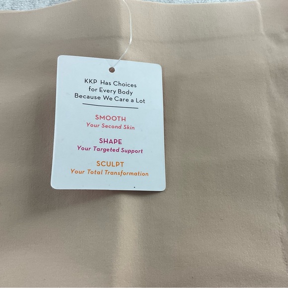 KKP TUMMY CONTROL HIGH WAISTED MID-THIGH WOMEN’S SHAPEWEAR SIZE: SMALL / CREAM - Picture 3 of 10